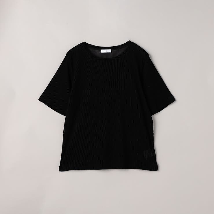シアーメッシュ フロッキーストライプ半袖Tシャツ | coen【women】 | 詳細画像19 