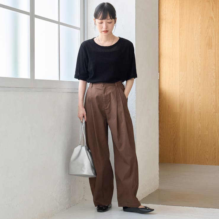 シアーメッシュ フロッキーストライプ半袖Tシャツ | coen【women】 | 詳細画像8 