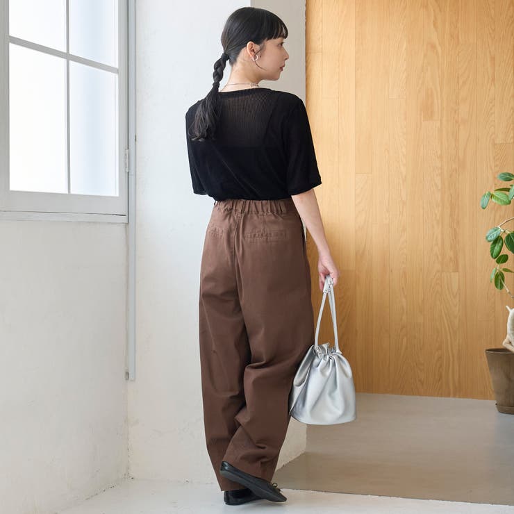 シアーメッシュ フロッキーストライプ半袖Tシャツ | coen【women】 | 詳細画像9 