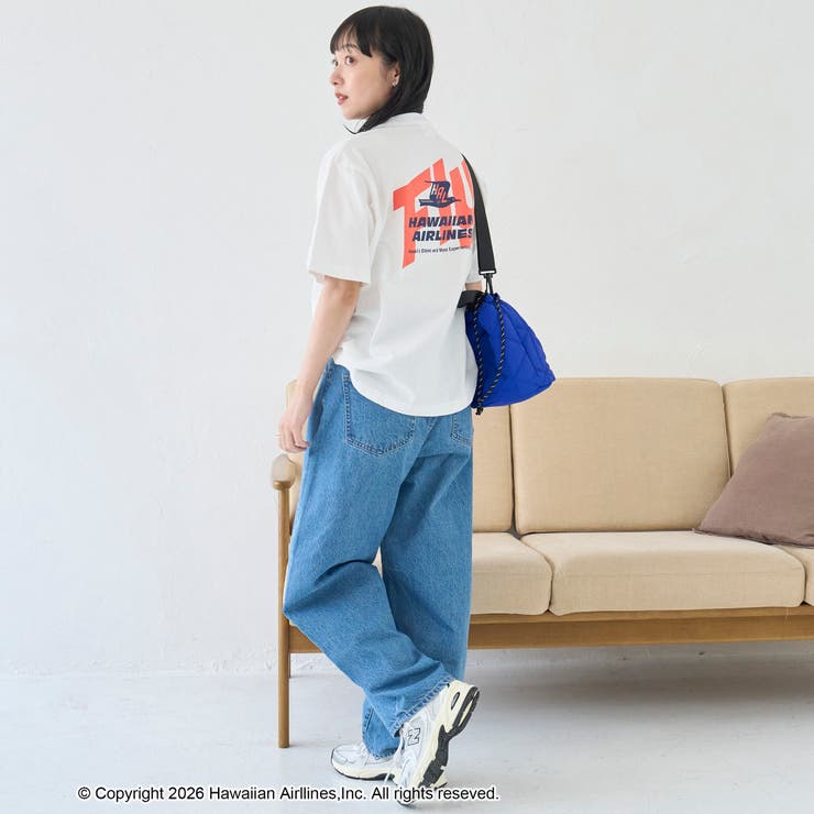 【RS別注】ハワイアン航空 グラフィックアソートプリントTシャツ | coen【women】 | 詳細画像4 