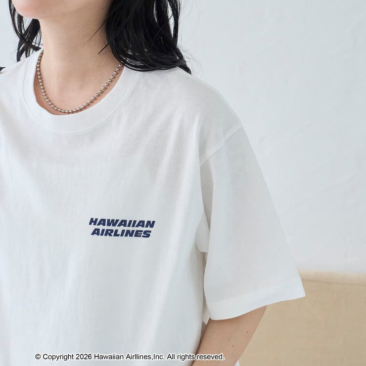 【RS別注】ハワイアン航空 グラフィックアソートプリントTシャツ | coen【women】 | 詳細画像7 