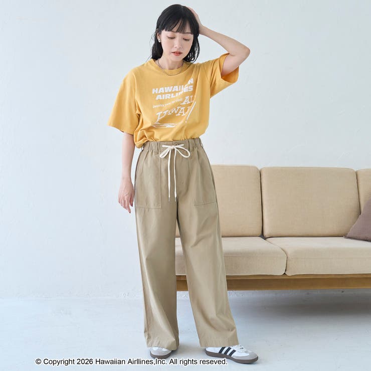 【RS別注】ハワイアン航空 グラフィックアソートプリントTシャツ | coen【women】 | 詳細画像9 
