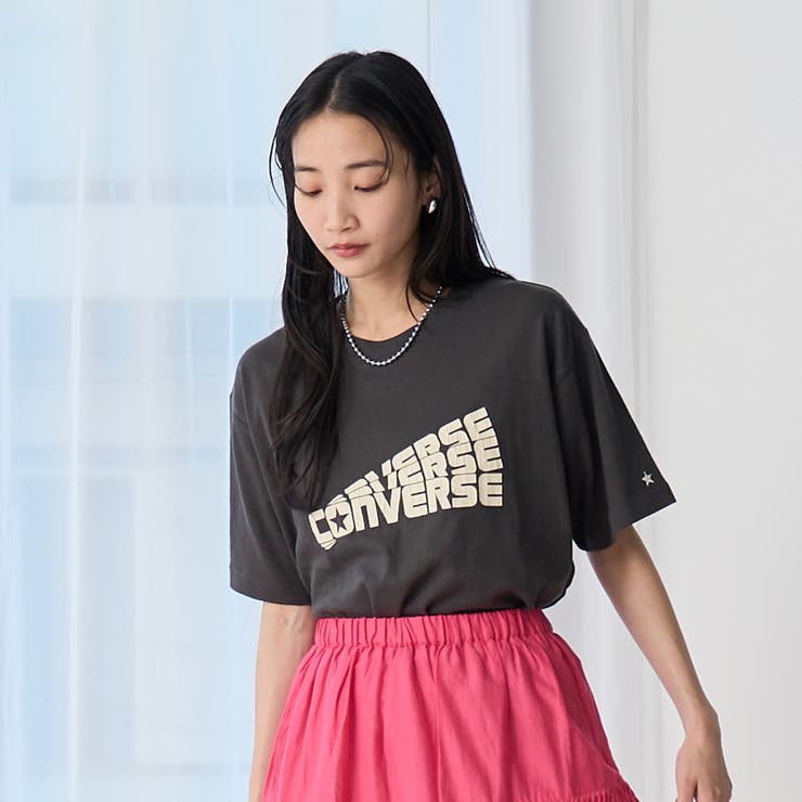 CONVERSE（コンバース）別注アソート ロゴ プリント Tシャツ | coen【women】 | 詳細画像7 
