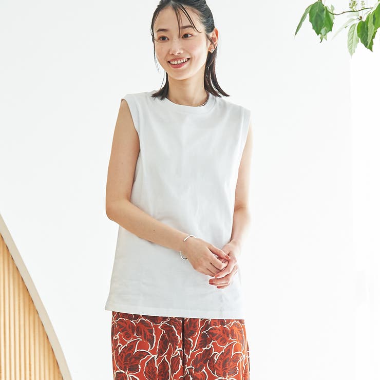 WHITE | 2パックノースリーブTシャツ | coen【women】