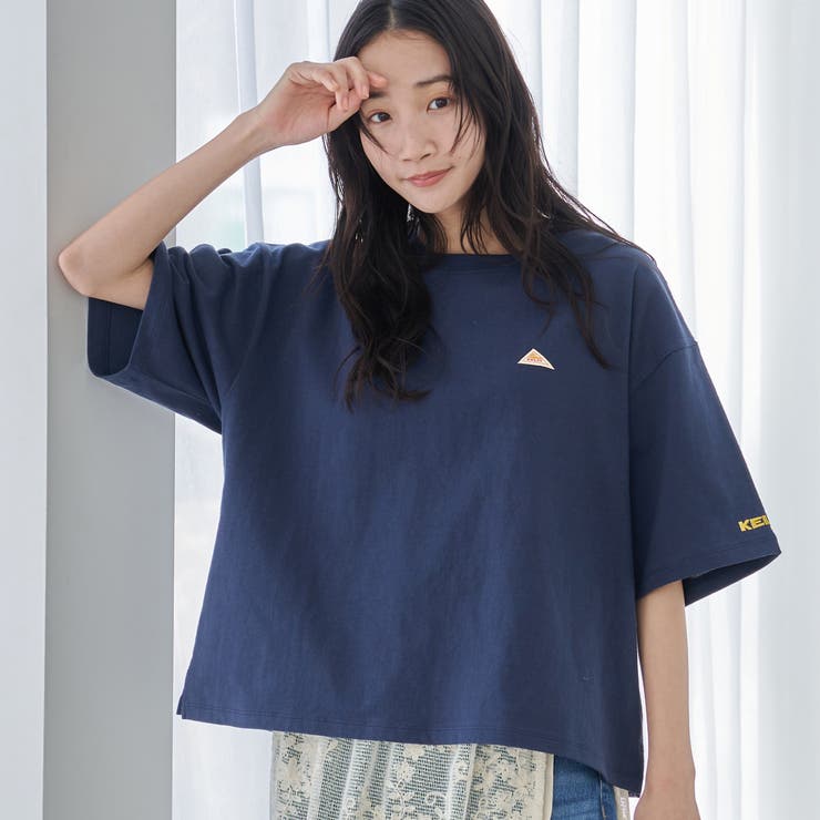 NAVY | KELTY（ケルティ）別注 ワンポイントロゴ 半端袖Tシャツ | coen【women】