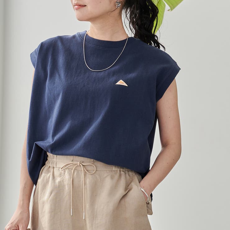 NAVY | KELTY（ケルティ）別注 ワンポイントロゴ ノースリーブTシャツ | coen【women】