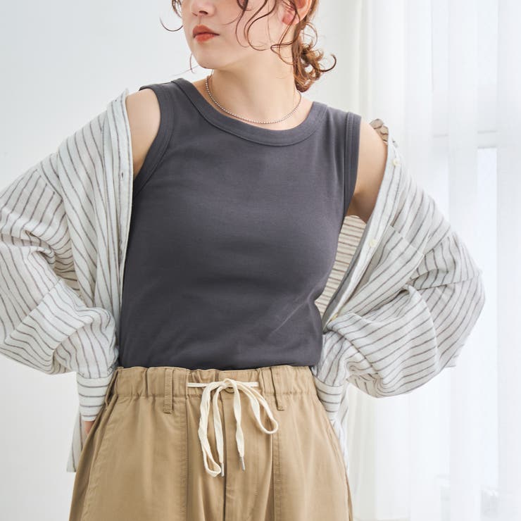 DK.GRAY | 【再入荷 新色登場】ベーシックフライスタンクトップ（インフルエンサー紹介アイテム… | coen【women】