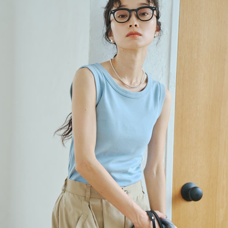 LT.BLUE | 【再入荷 新色登場】ベーシックフライスタンクトップ（インフルエンサー紹介アイテム… | coen【women】