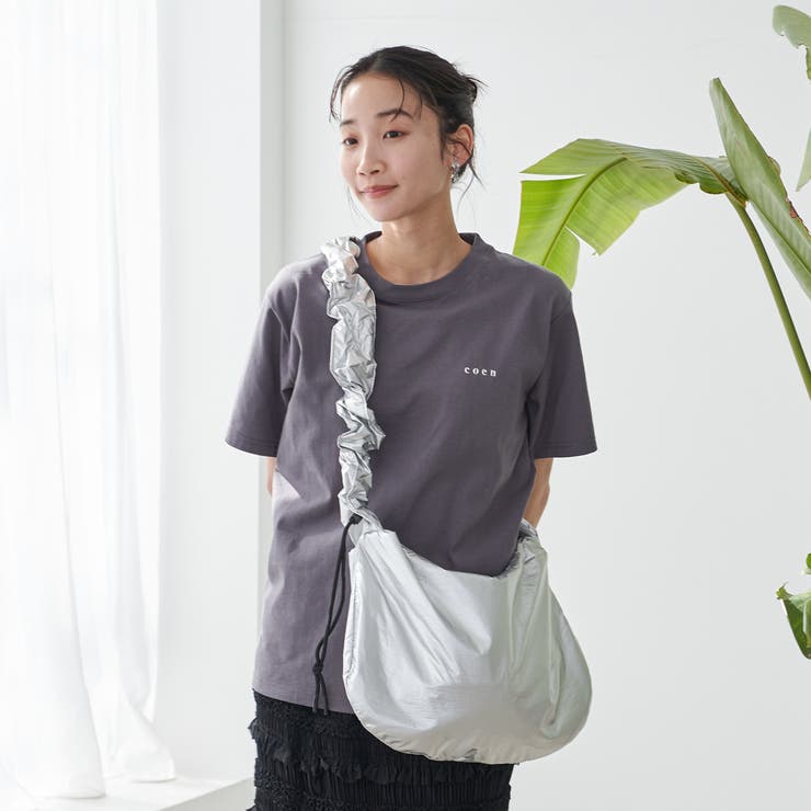 ≪完売カラー追加決定≫USAコットン COENロゴ刺繍Tシャツ | coen【women】 | 詳細画像12 