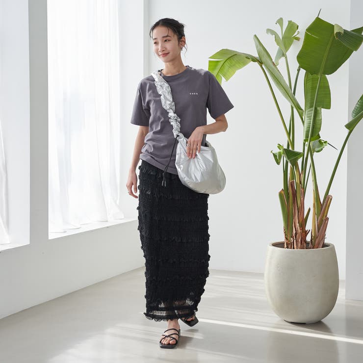 ≪完売カラー追加決定≫USAコットン COENロゴ刺繍Tシャツ | coen【women】 | 詳細画像15 