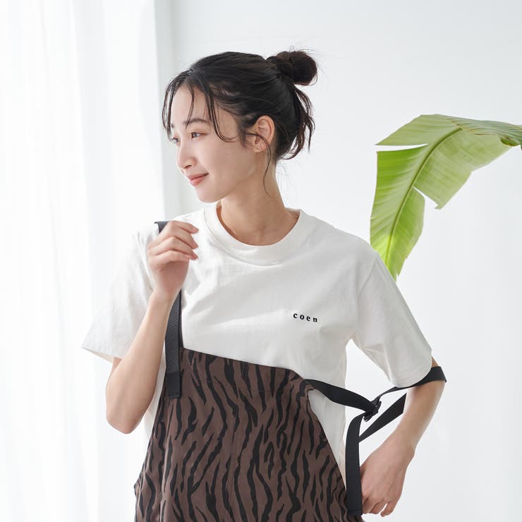 ≪完売カラー追加決定≫USAコットン COENロゴ刺繍Tシャツ | coen【women】 | 詳細画像2 