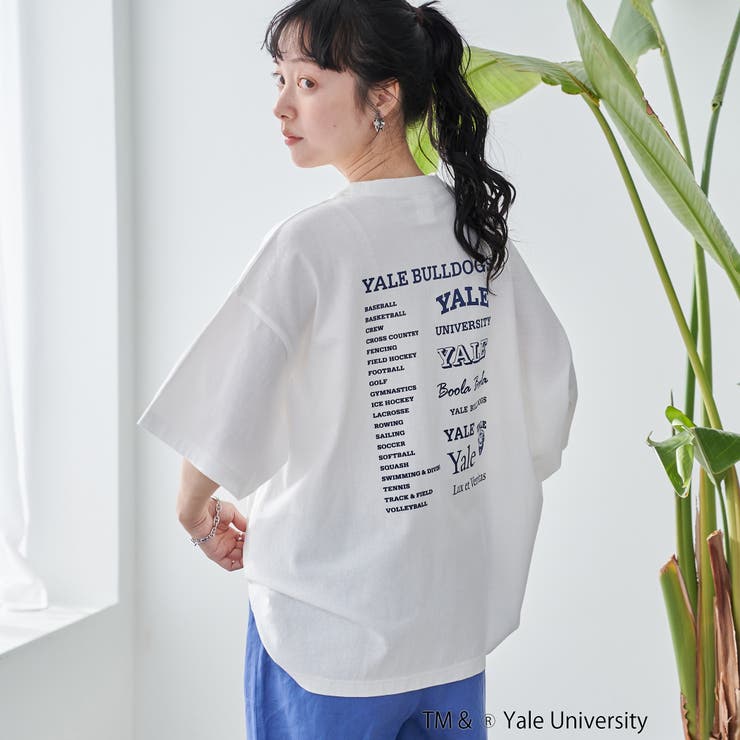 OFF WHITE | YALE別注 ゆるシルエットTシャツ | coen【women】