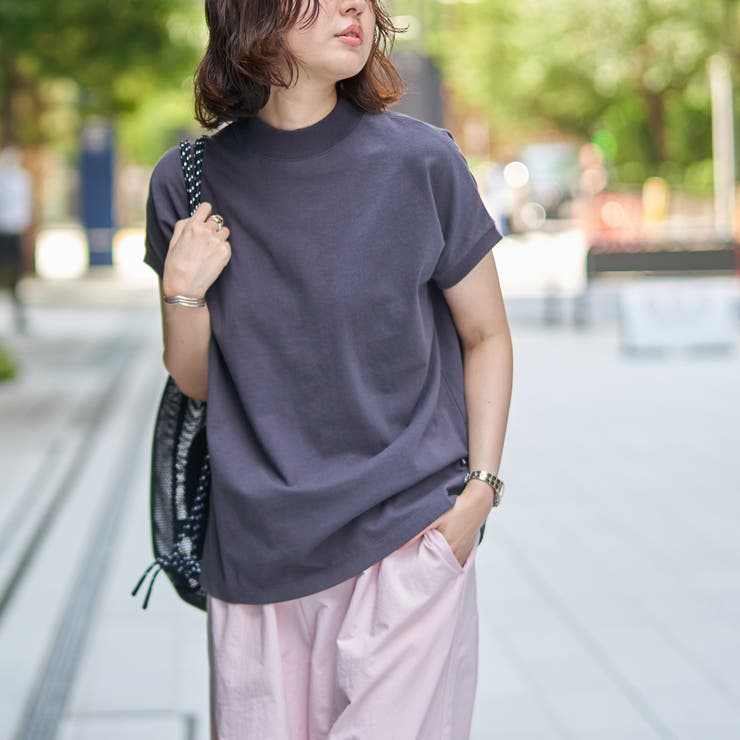 DK.GRAY | リピT・USAコットンフレンチスリーブTシャツ（WEB限定カラー） | coen【women】
