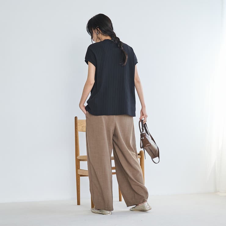 USAコットンワイドリブリピTフレンチスリーブ | coen【women】 | 詳細画像10 