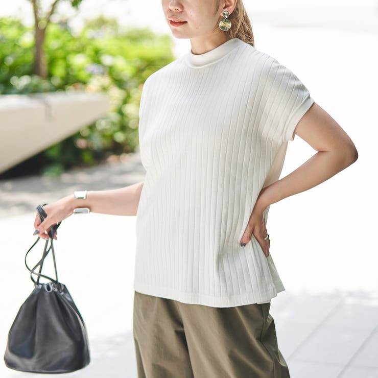 USAコットンワイドリブリピTフレンチスリーブ | coen【women】 | 詳細画像2 