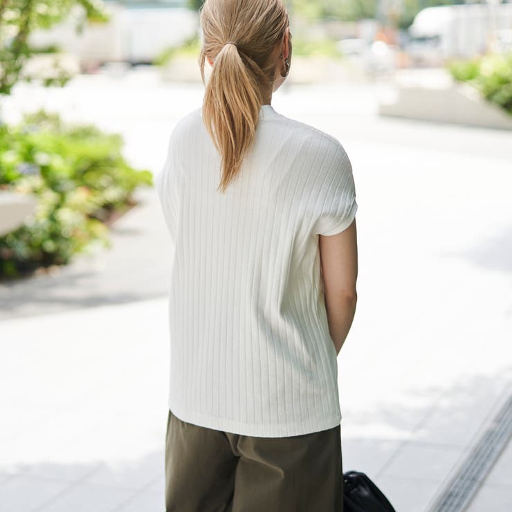 USAコットンワイドリブリピTフレンチスリーブ | coen【women】 | 詳細画像3 