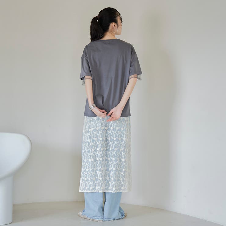 チュールレイヤーTシャツ | coen【women】 | 詳細画像13 