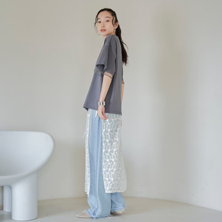 チュールレイヤーTシャツ | coen【women】 | 詳細画像15 