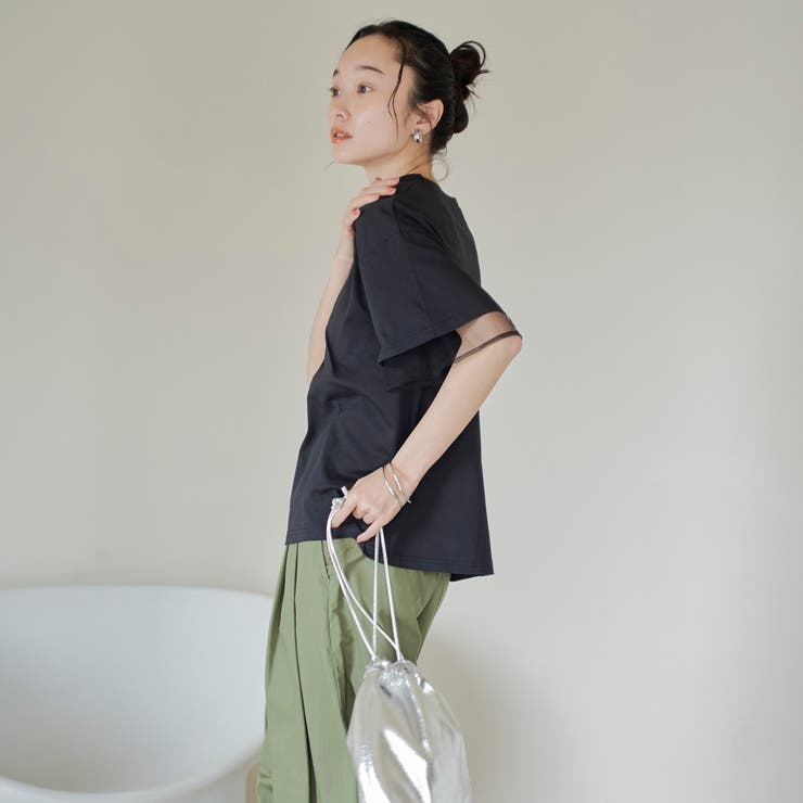 チュールレイヤーTシャツ | coen【women】 | 詳細画像16 
