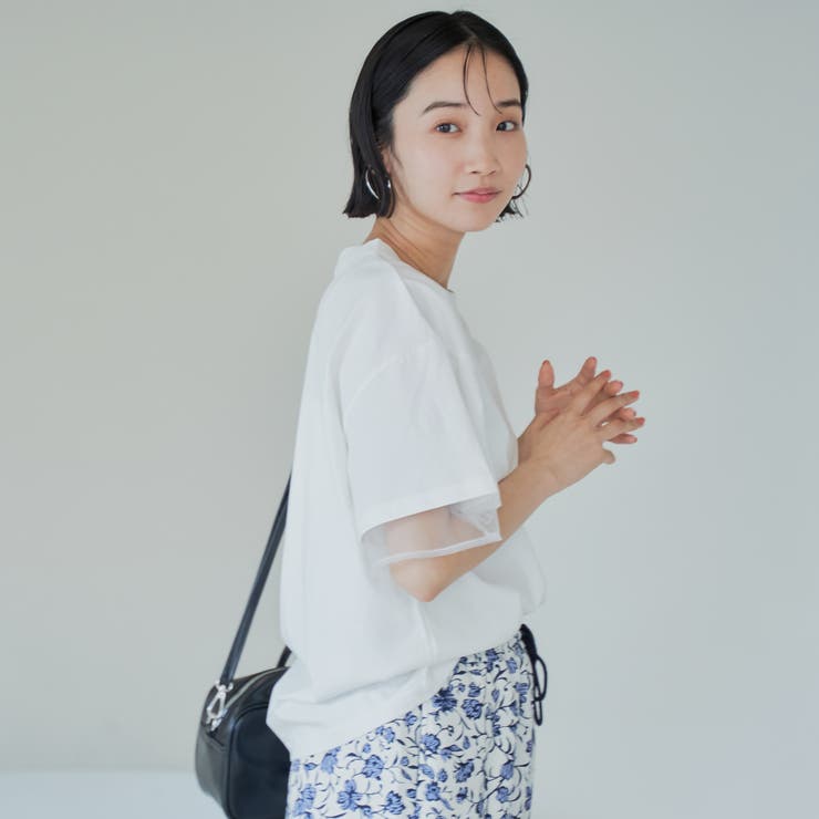チュールレイヤーTシャツ | coen【women】 | 詳細画像2 