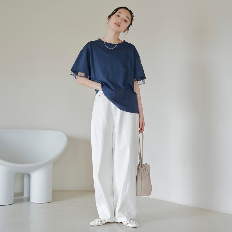 チュールレイヤーTシャツ | coen【women】 | 詳細画像27 