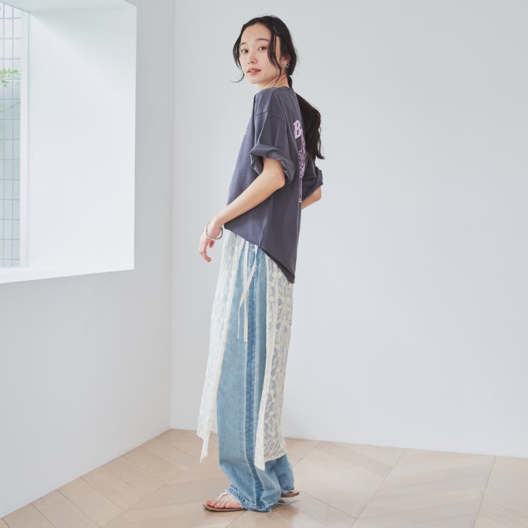 フラワーモチーフバックプリントTシャツ | coen【women】 | 詳細画像20 