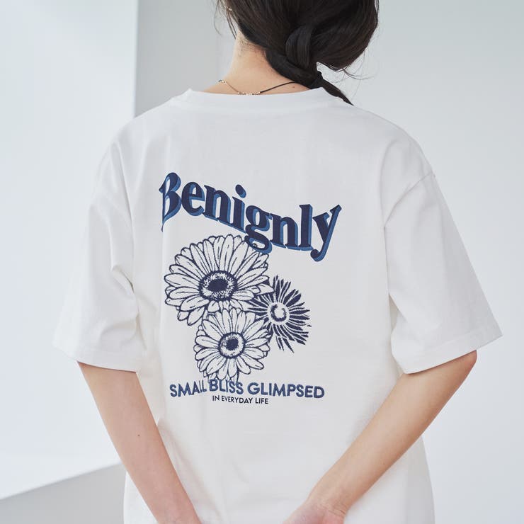 フラワーモチーフバックプリントTシャツ | coen【women】 | 詳細画像4 