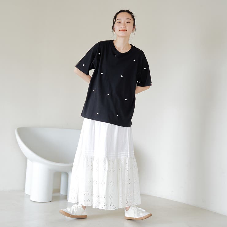SunnySports（サニースポーツ）別注ハート刺繍Tシャツ | coen【women】 | 詳細画像13 
