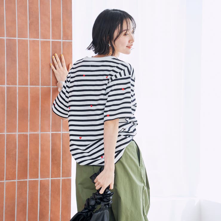 SunnySports（サニースポーツ）別注ハート刺繍Tシャツ | coen【women】 | 詳細画像24 