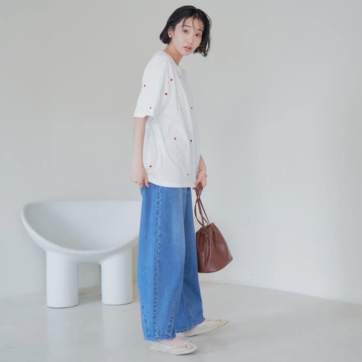 SunnySports（サニースポーツ）別注ハート刺繍Tシャツ | coen【women】 | 詳細画像6 
