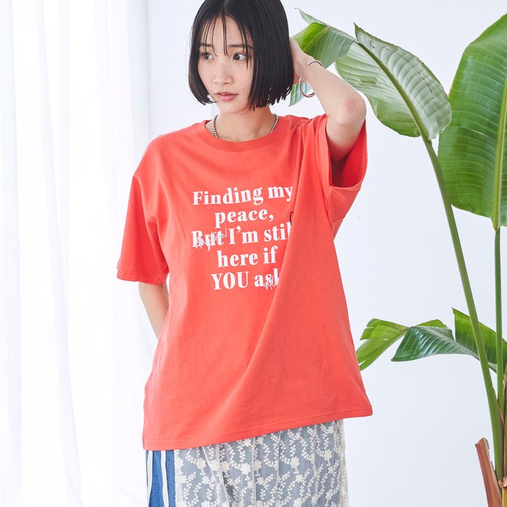 ORANGE | SunnySports（サニースポーツ）別注ハートモチーフプリントTシャツ | coen【women】