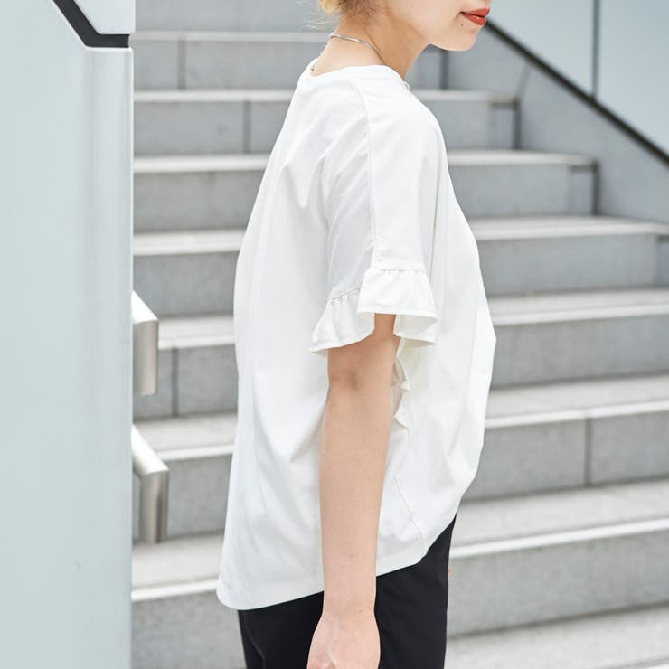 エマール検証済みWELLTECT USAコットン フリルスリーブプルオーバー | coen【women】 | 詳細画像3 