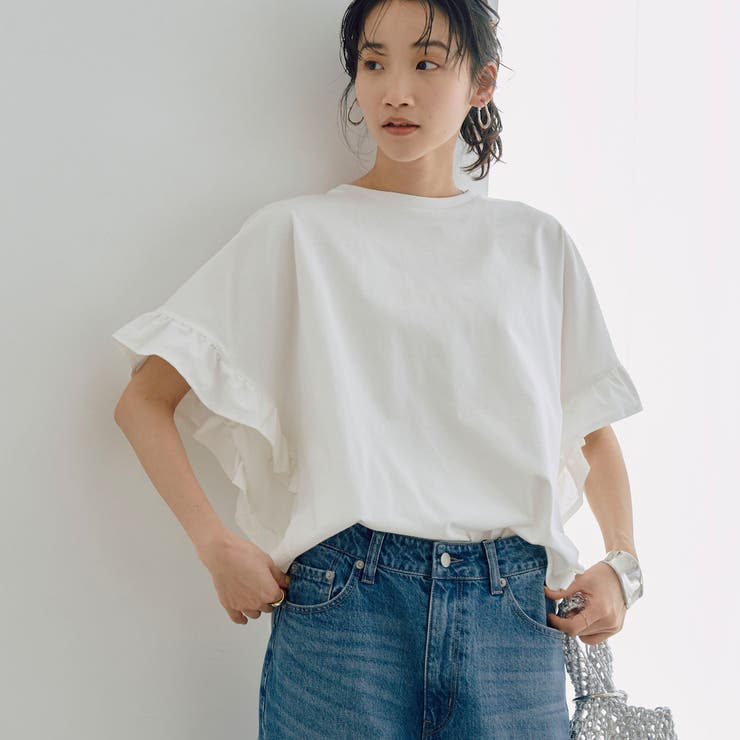 WELLTECT USAコットン フリルスリーブプルオーバー[品番 WELLTECT USAコットン フリルスリーブプルオーバー[品番