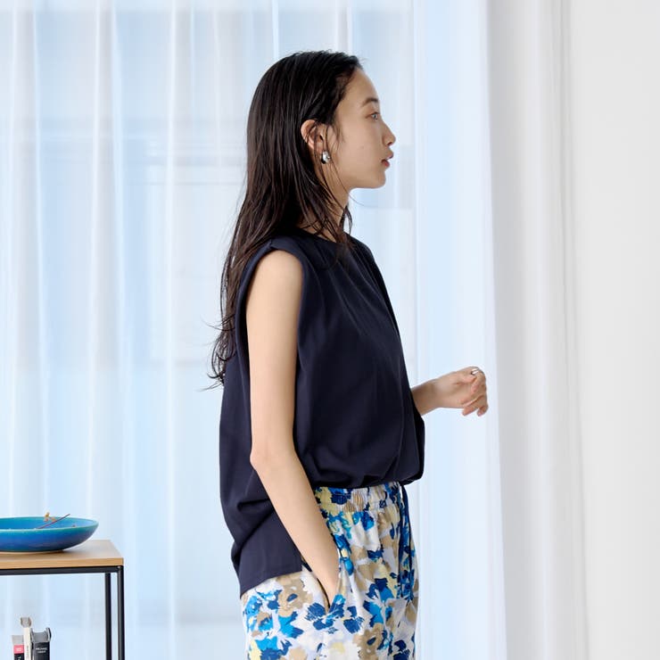 【WELLTECT】 USAコットンタックノースリーブTシャツ | coen【women】 | 詳細画像18 