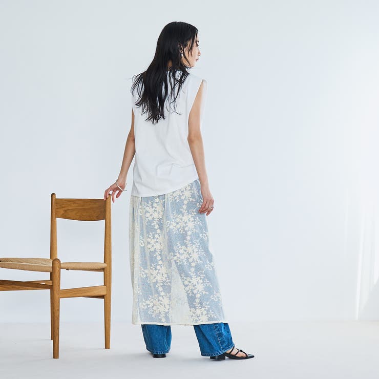 【WELLTECT】 USAコットンタックノースリーブTシャツ | coen【women】 | 詳細画像6 