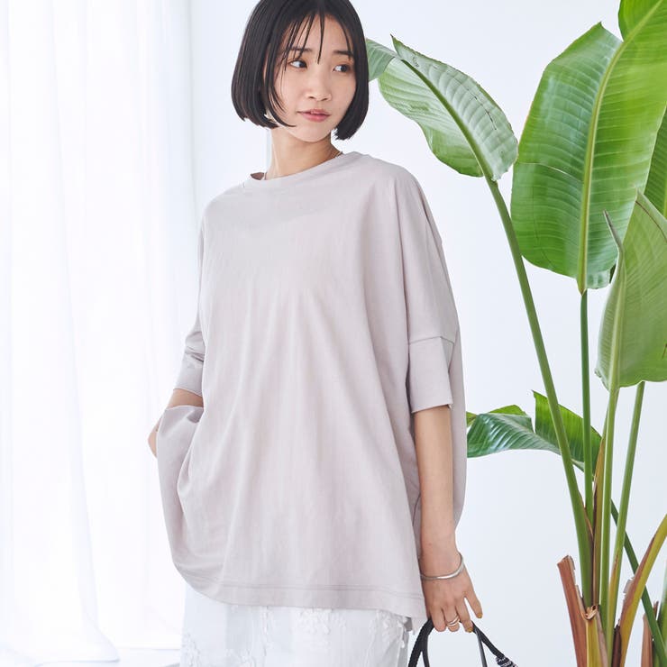 LT.GRAY | ヴィンテージカノコ ドルマンプルオーバー | coen【women】