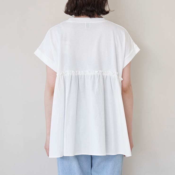 布帛ドッキングコットンロゴプリントT | coen【women】 | 詳細画像29 