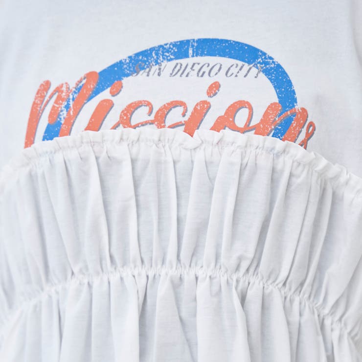 布帛ドッキングコットンロゴプリントT | coen【women】 | 詳細画像33 