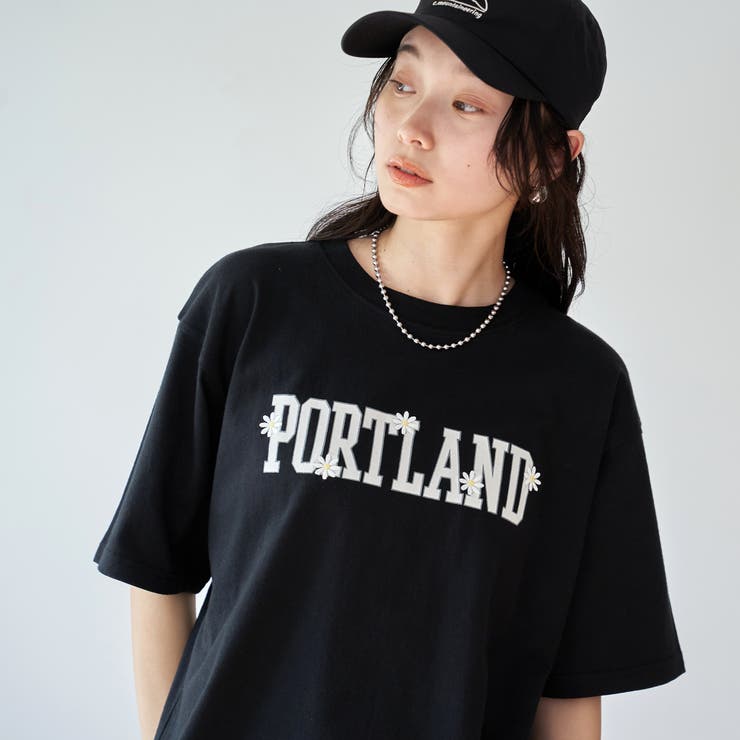 【接触冷感】カレッジロゴプリントTシャツ | coen【women】 | 詳細画像1 