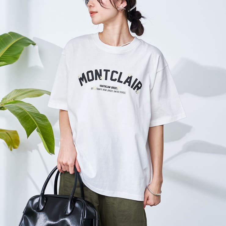 OFF WHITE | 【接触冷感】カレッジロゴプリントTシャツ | coen【women】