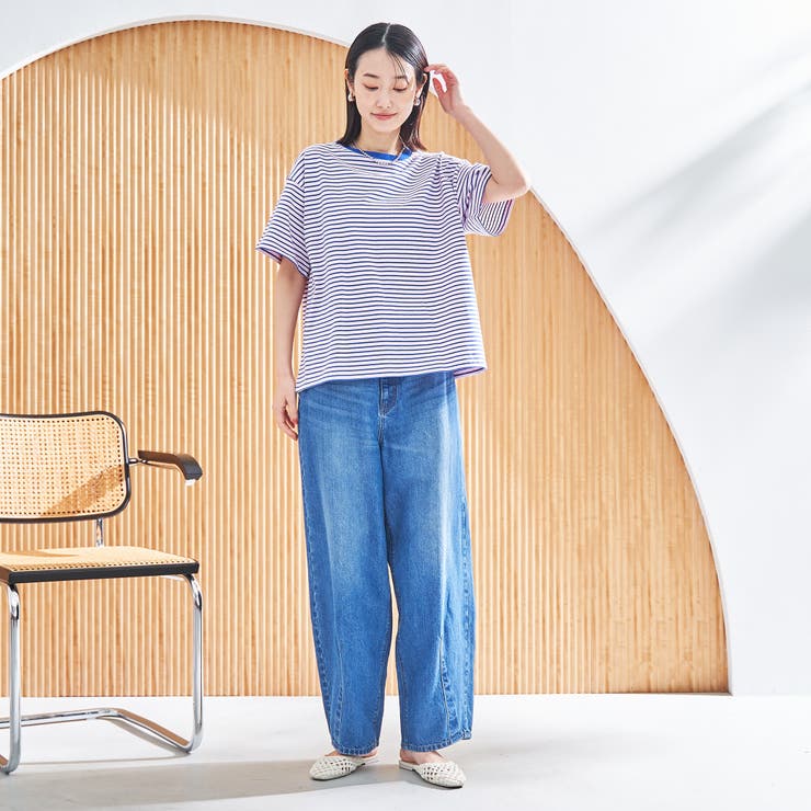 コットンレトロボーダー半袖シャツ | coen【women】 | 詳細画像12 