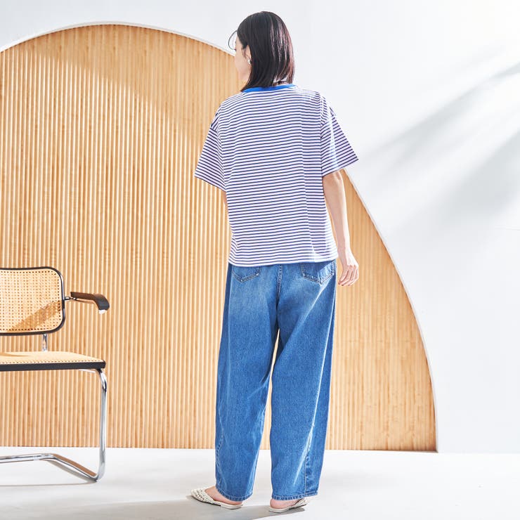 コットンレトロボーダー半袖シャツ | coen【women】 | 詳細画像13 