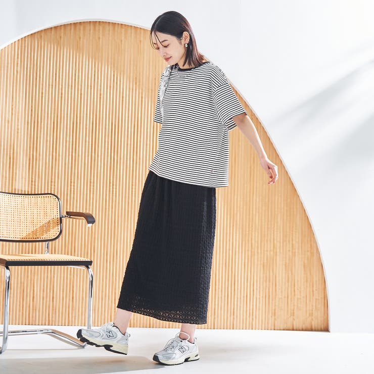 コットンレトロボーダー半袖シャツ | coen【women】 | 詳細画像6 