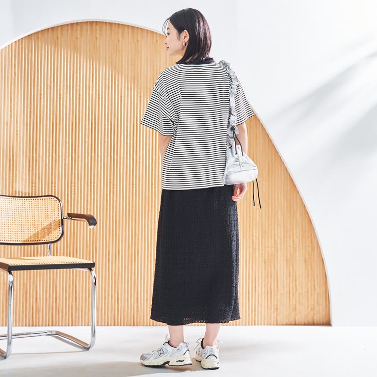 コットンレトロボーダー半袖シャツ | coen【women】 | 詳細画像7 