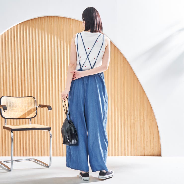 ハートモチーフリブ刺繍タンクトップ | coen【women】 | 詳細画像12 