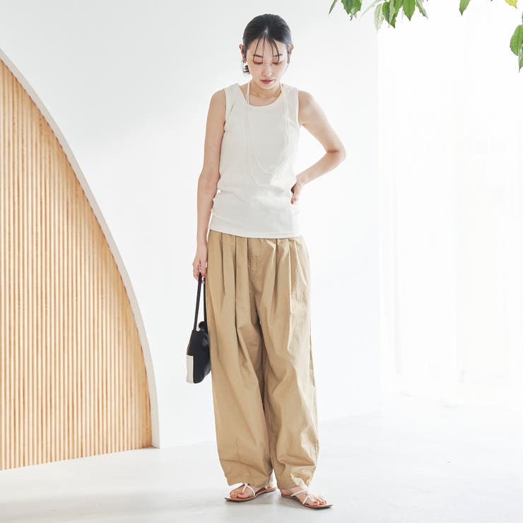 ハートモチーフリブ刺繍タンクトップ | coen【women】 | 詳細画像16 