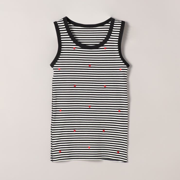 ハートモチーフリブ刺繍タンクトップ | coen【women】 | 詳細画像22 