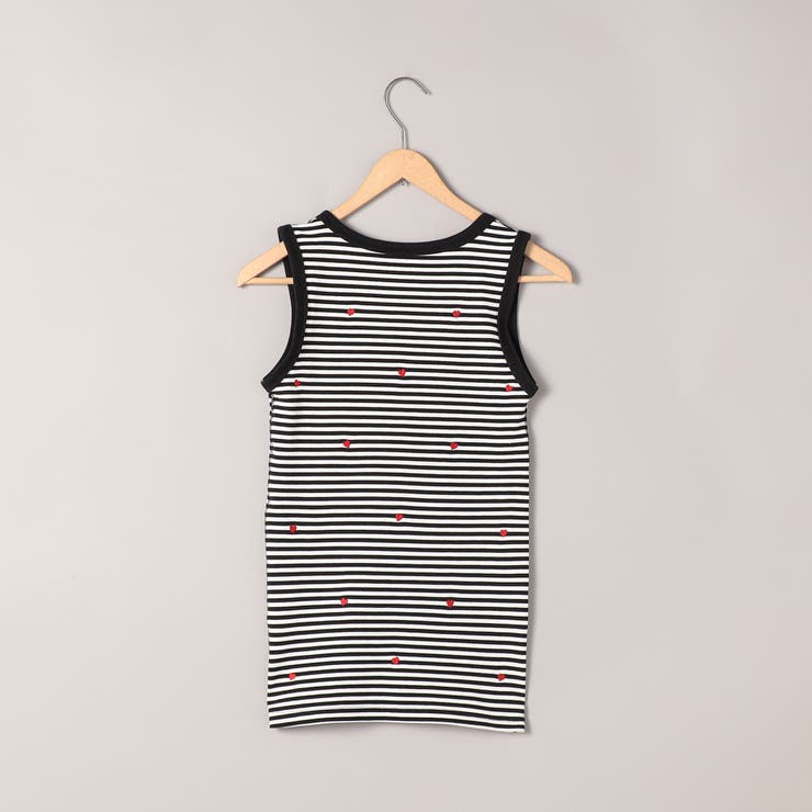 ハートモチーフリブ刺繍タンクトップ | coen【women】 | 詳細画像23 