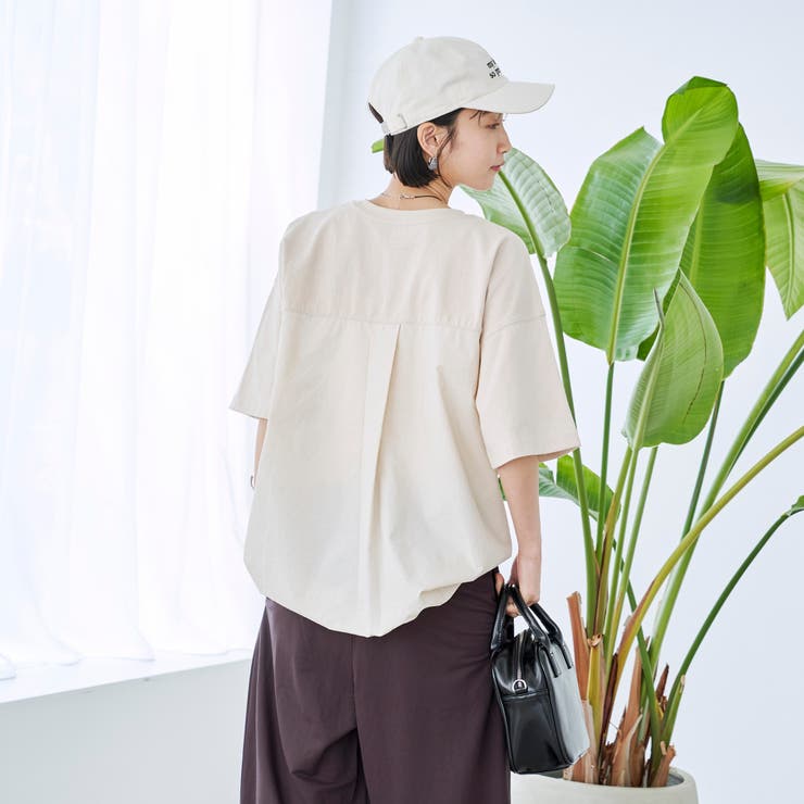 【C.mt】布帛ドッキングドロストT | coen【women】 | 詳細画像18 