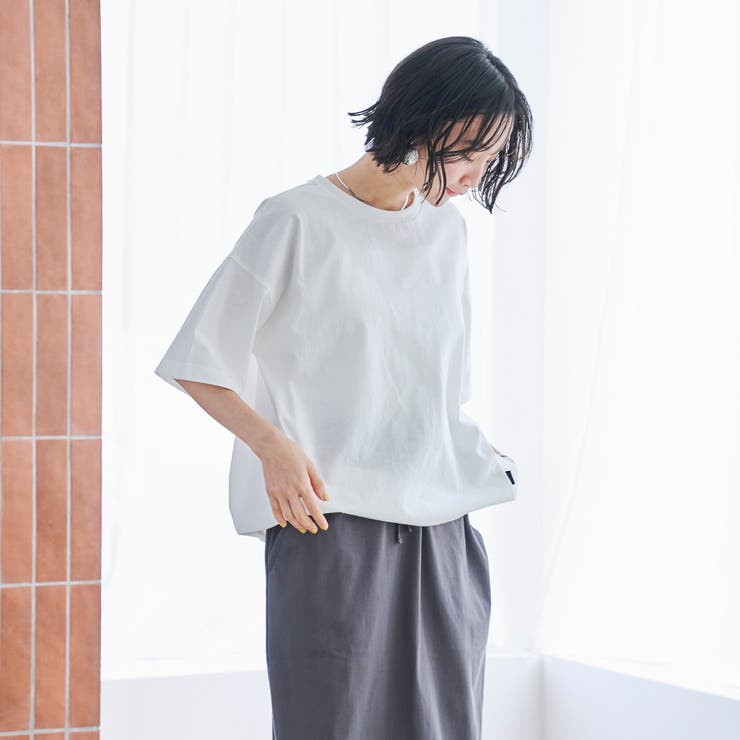 【C.mt】布帛ドッキングドロストT | coen【women】 | 詳細画像2 